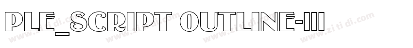PLE_Script Outline字体转换